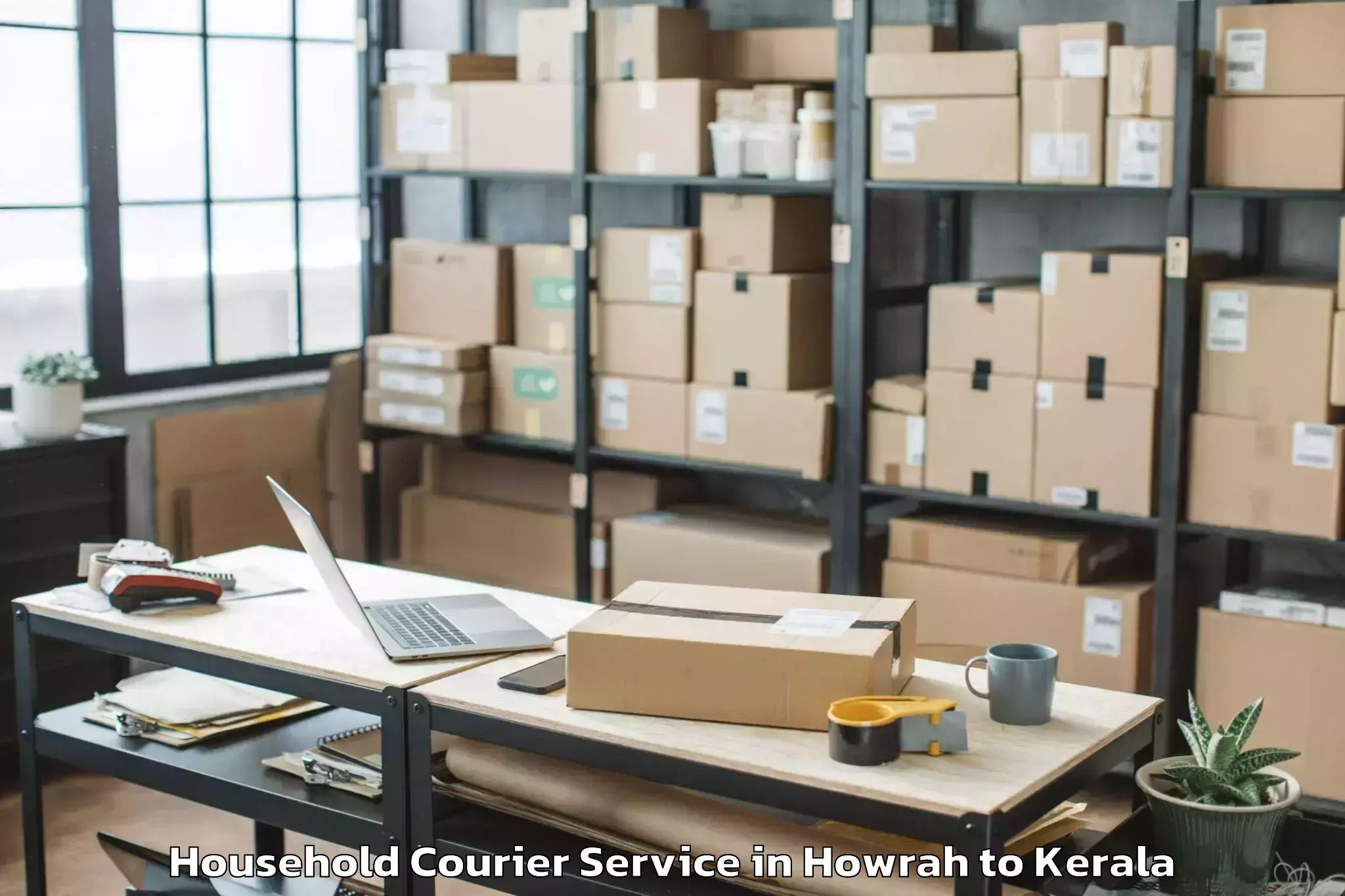 Hassle-Free Howrah to Pandalam Household Courier